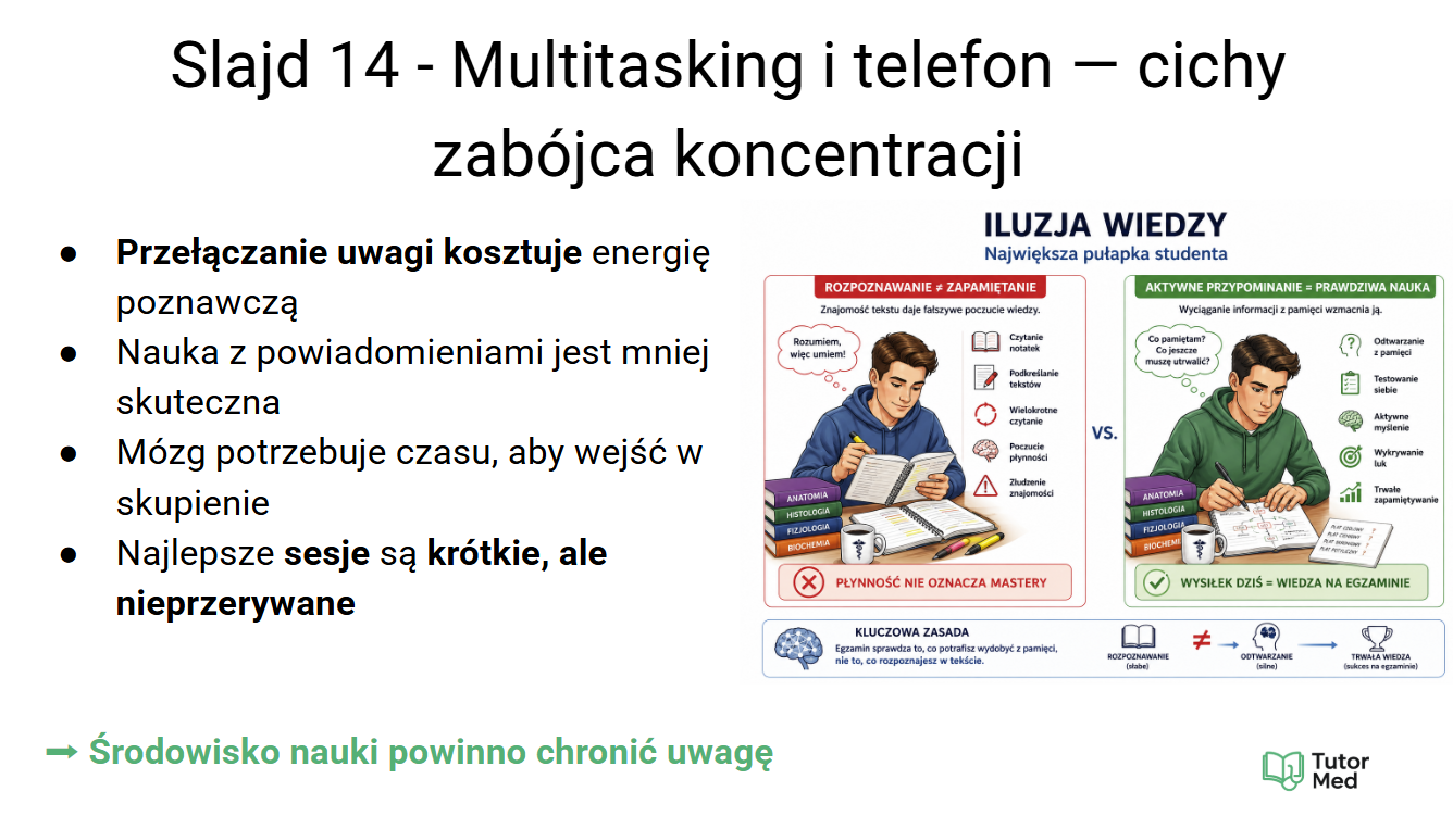 Przykładowy slajd z darmowego kursu Medycyna Start - 5